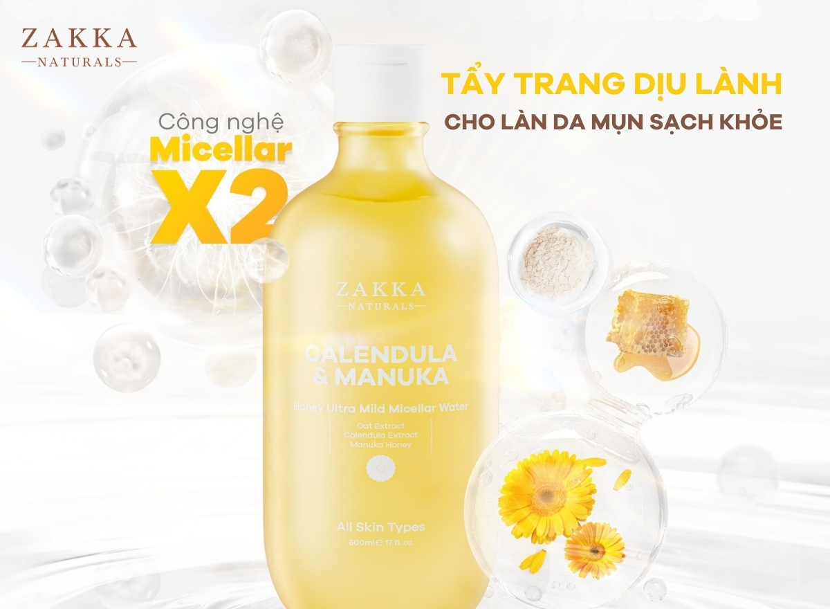 Hướng dẫn tẩy trang đúng cách cho da mụn sạch khỏe