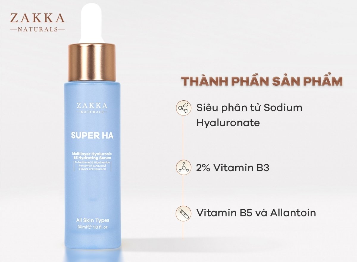 Review Serum HA Zakka - Giải Pháp Cấp Ẩm Đa Tầng Cho Da