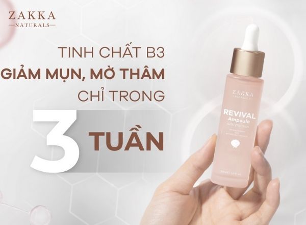 Tinh Chất Niacinamide Nag Revival B3 Ampoule Anti Blemish Zakka Naturals