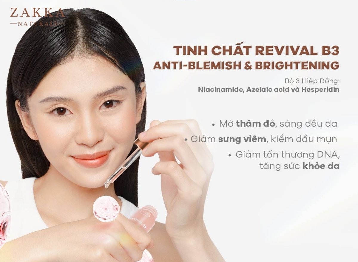 Review Niacinamide Zakka: Hiệu quả kép sáng da mờ thâm và kháng viêm