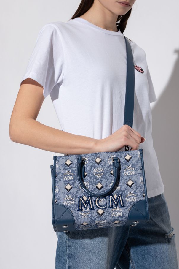 Túi Tote MCM in Vintage Jacquard Monogram