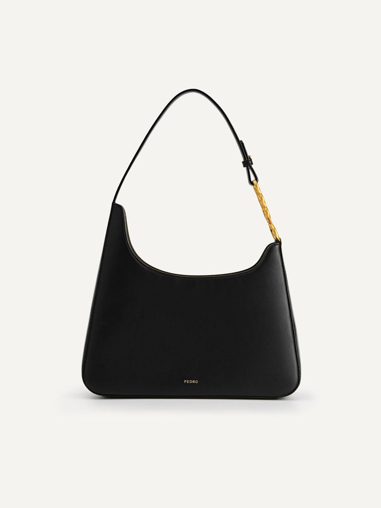 Pedro Chain Strap Hobo Bag - Black