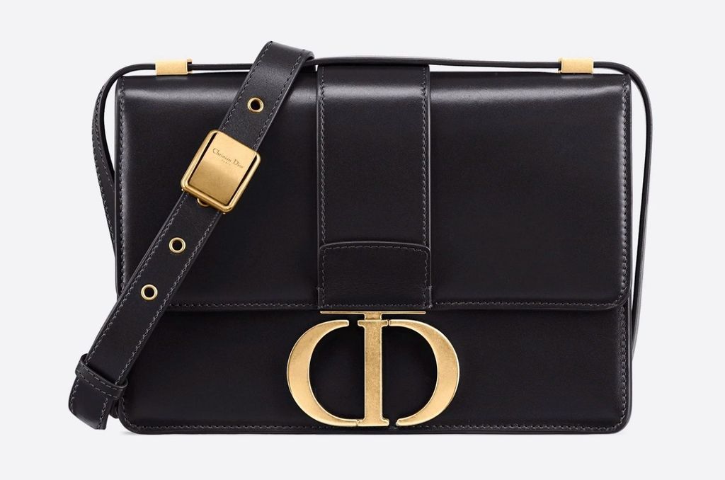 Túi Dior 30 Montaigne Black Box Calfskin
