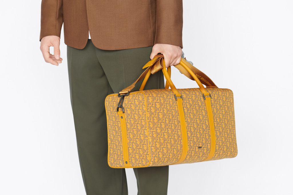Dior Lingot 50 Gold-Tone Duffel Bag