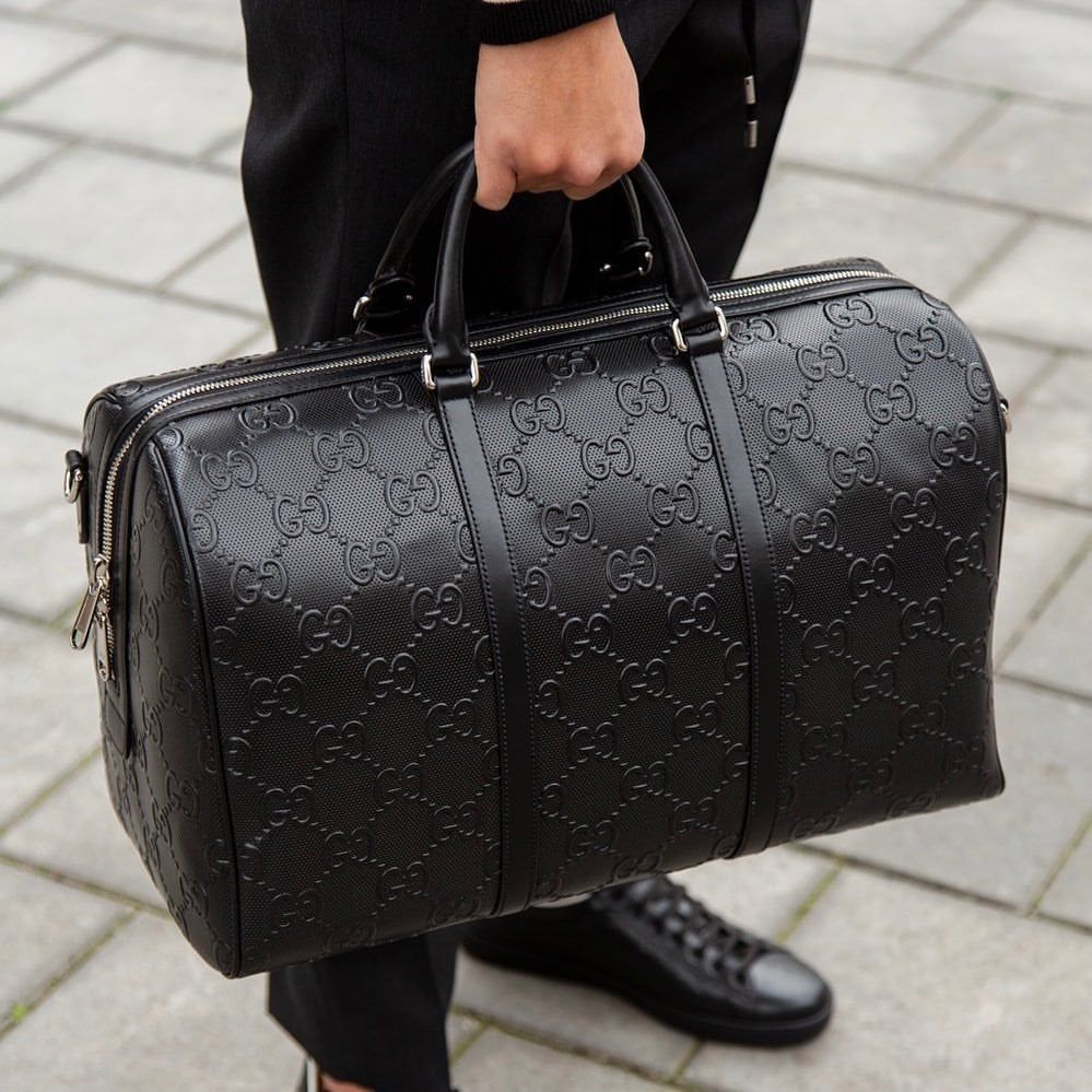 Gucci GG embossed duffle bag