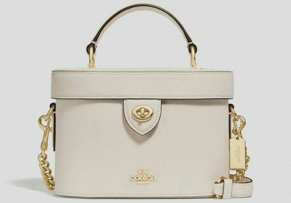 Túi Coach Kay Vanity Case White Purse