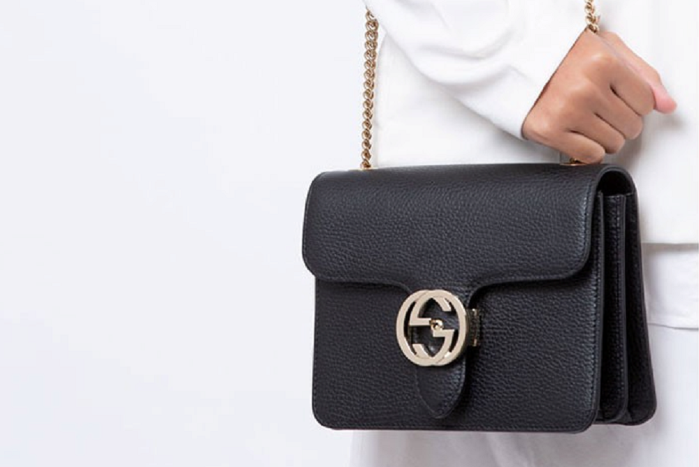 Túi Gucci Interlocking Chain Black Leather