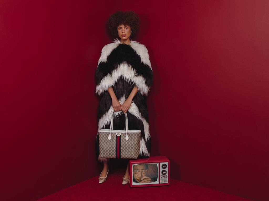 Gucci Ophidia medium tote with Web