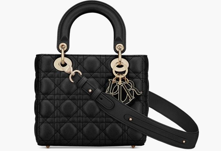 Túi Lady Dior My ABCDior Black Cannage Lambskin