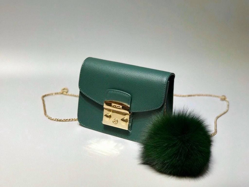 Túi Đeo Chéo Furla Metropolis Mini Xanh