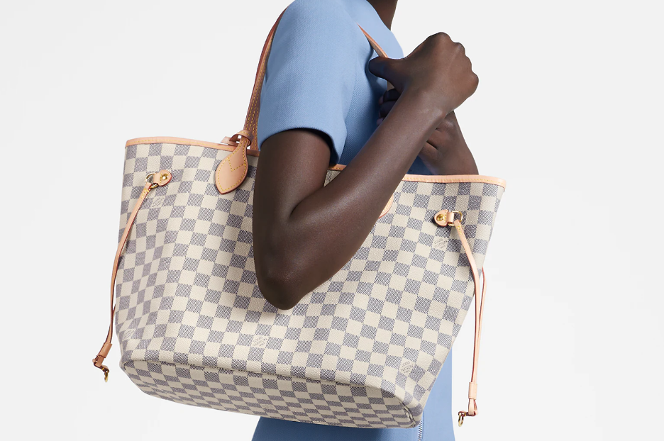 Túi Louis Vuitton Neverfull MM Damier Azur Canvas