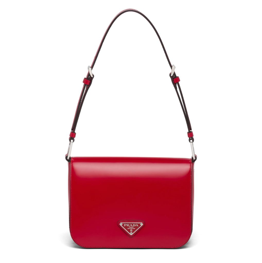 Túi Prada Scarlet Brushed leather shoulder bag