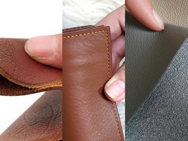 Phân biệt ví da bò thật - Da bò đốt có cháy không?
