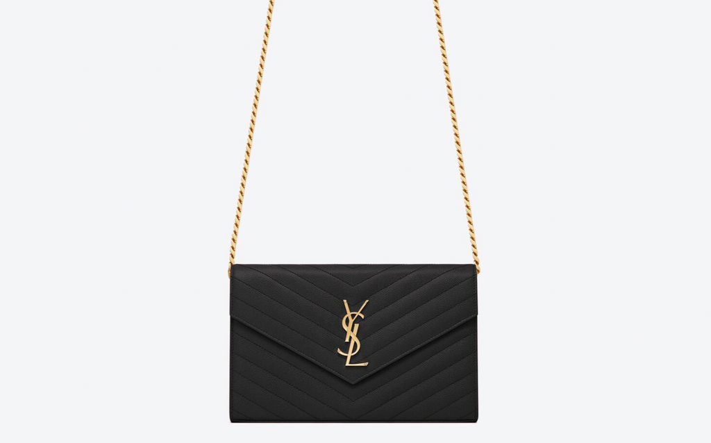 Túi Ví Yves Saint Laurent Nắp Gập Dây Chuỗi