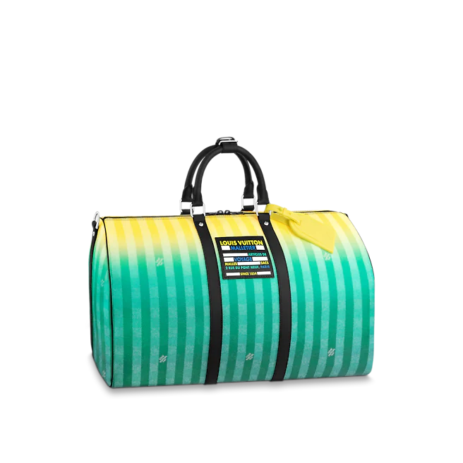Túi xách Louis Vuitton KEEPALL 50B màu xanh