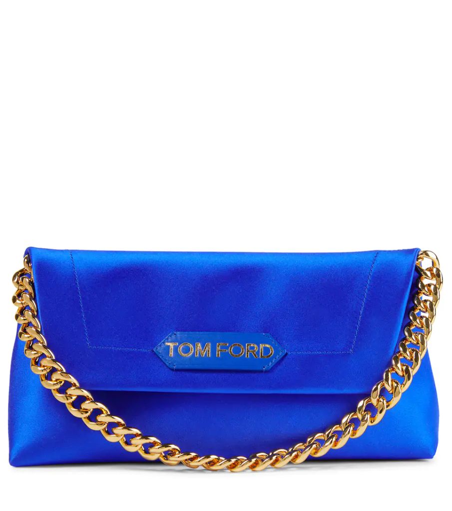 Túi Tom Ford Label Mini satin shoulder