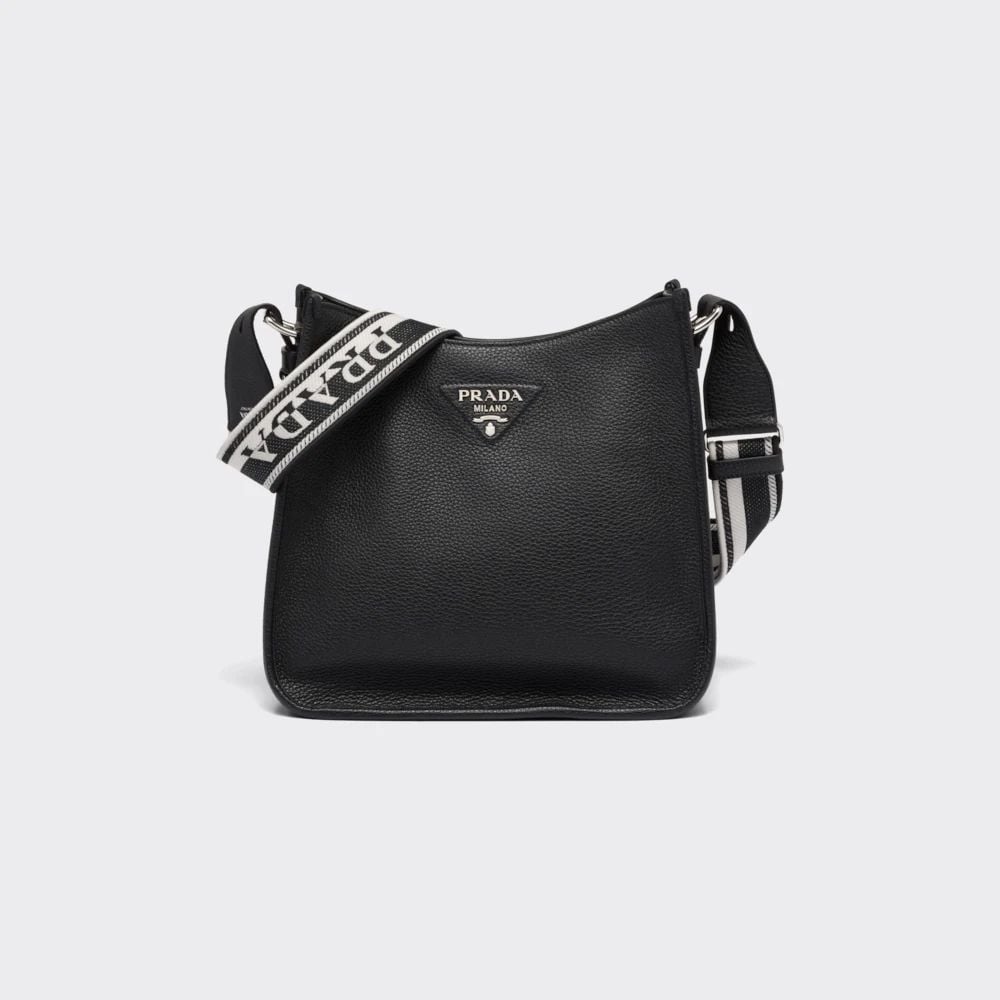 Leather hobo bag Prada