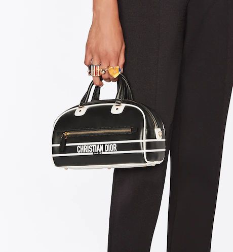 SMALL DIOR VIBE ZIP BOWLING BAG