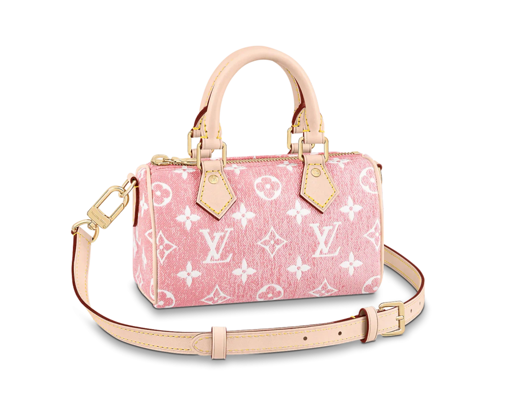 Túi Louis Vuitton Nano Speedy Jacquard Denim