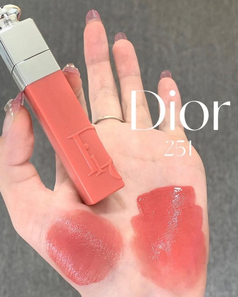 Son Dior Addict Lip Tattoo Màu 321 Natural Rose  Hồng Đất Và 351 Natural  Nude Unbox Made In France  Lazadavn