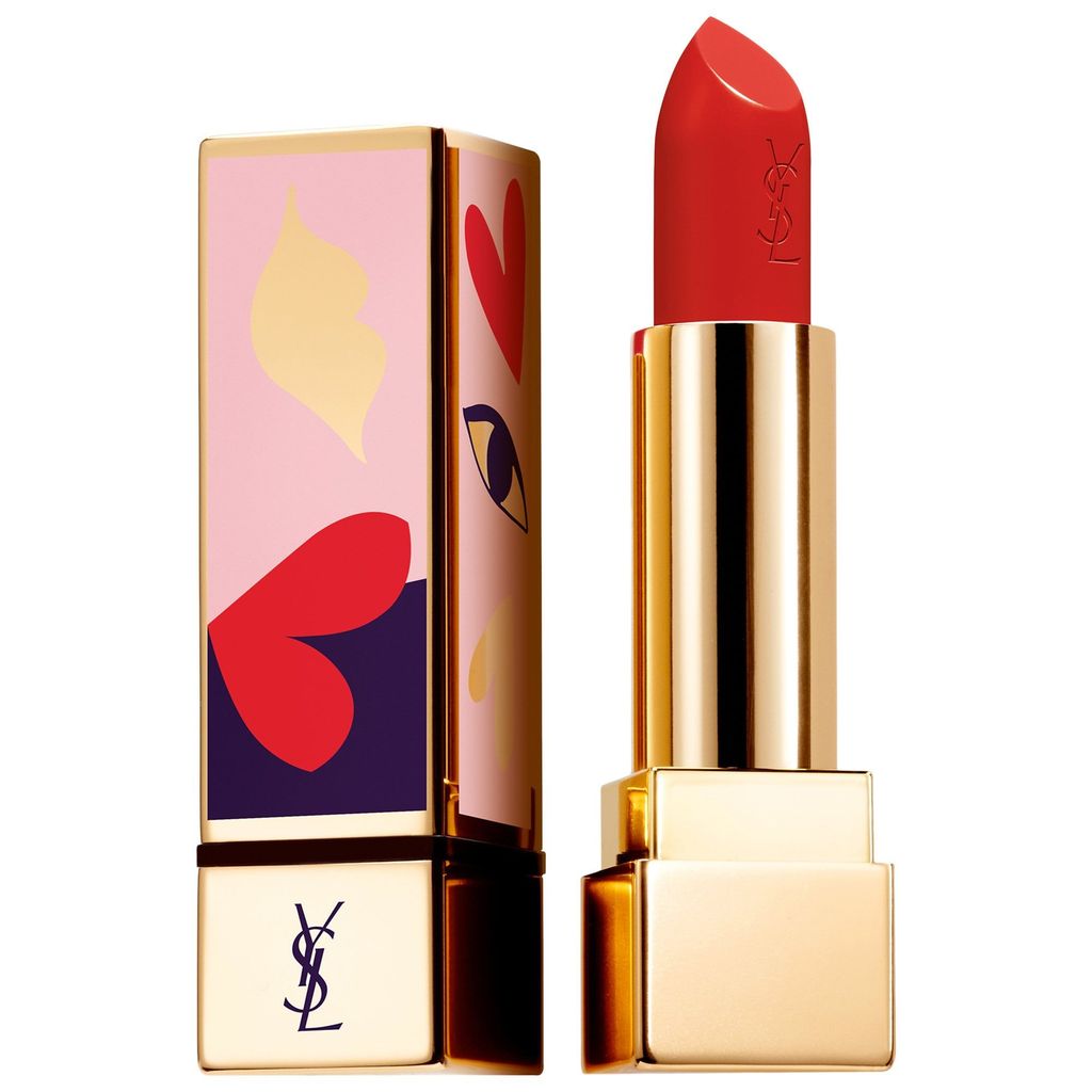 red lipstick yves saint laurent