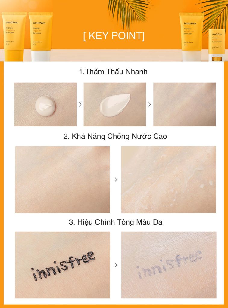 Chống Nắng Innisfree Intensive Triple Care Sunscreen SPF50+/PA++