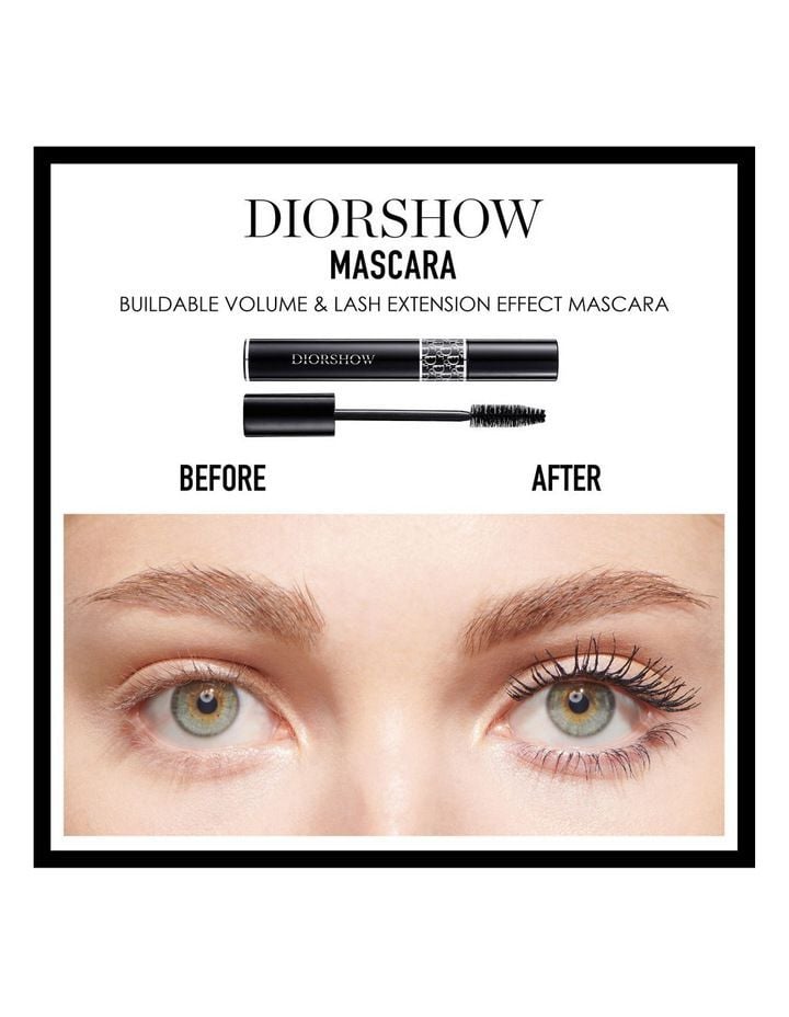Mascara Dior Diorshow Iconic Overcurl tăng cường cong dày dài mi mini 4ml
