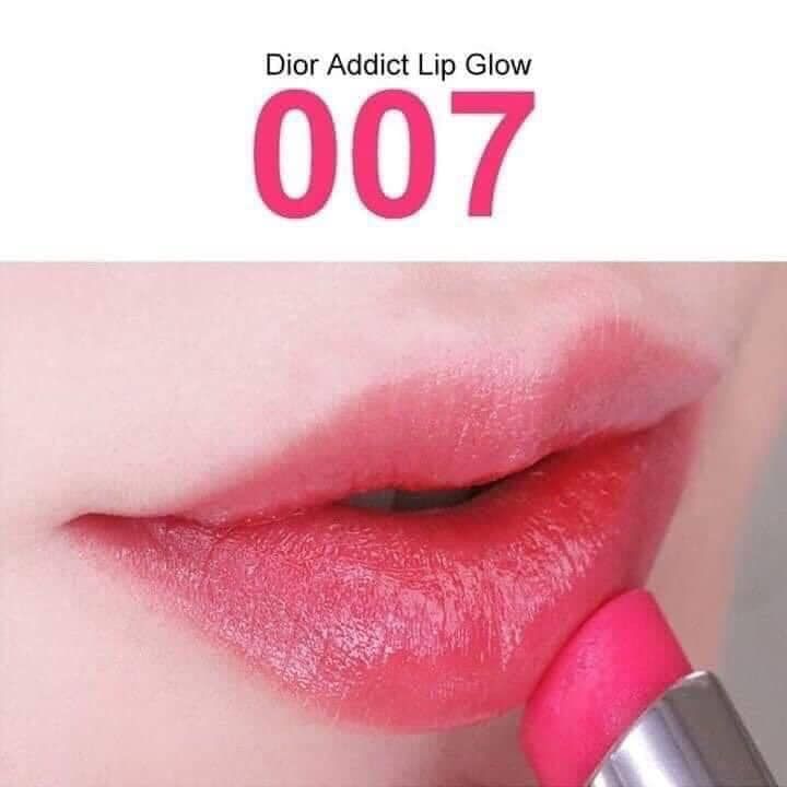 Son Dưỡng Dior Addict Lip Glow Raspberry 007  Màu Hồng Cánh Sen  Vilip  Shop  Mỹ phẩm chính hãng