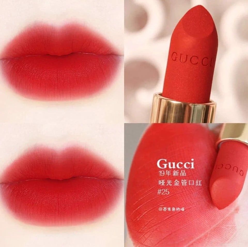 Gucci 25 hot sale goldie red