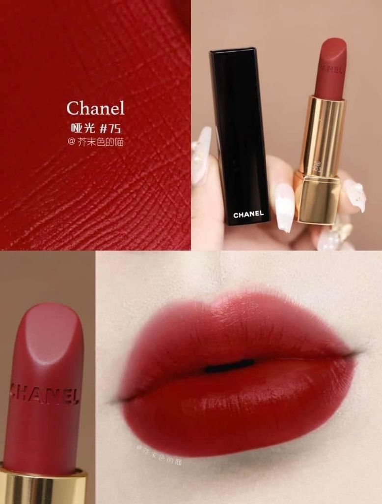 Son Chanel Rouge Allure Velvet Matte 75 Mode – Thế Giới Son Môi