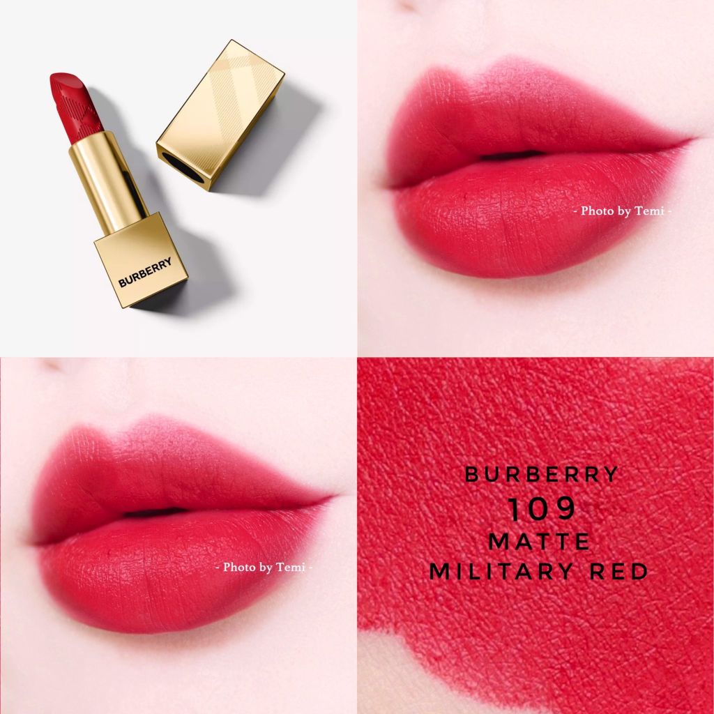 Son Burberry Kisses Matte Màu 109 Military Red – Thế Giới Son Môi