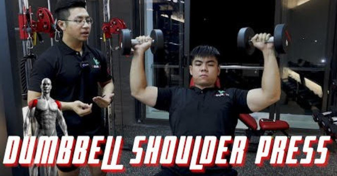 Hướng dẫn DUMBBELL SHOULDER PRESS - kĩ thuật TẬP VAI cho người mới | Beginner Workout Tutorial