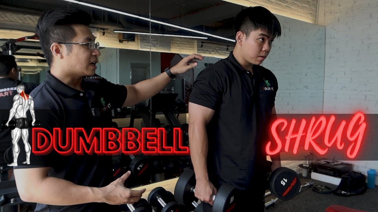 Hướng dẫn DUMBBELL SHRUG - kĩ thuật TẬP CẦU VAI cho người mới | Beginner Workout Tutorial