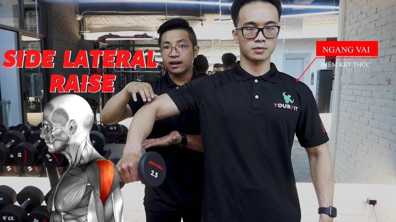 Hướng dẫn SIDE LATERAL RAISE - kĩ thuật TẬP VAI cho người mới | Beginner Workout Tutorial