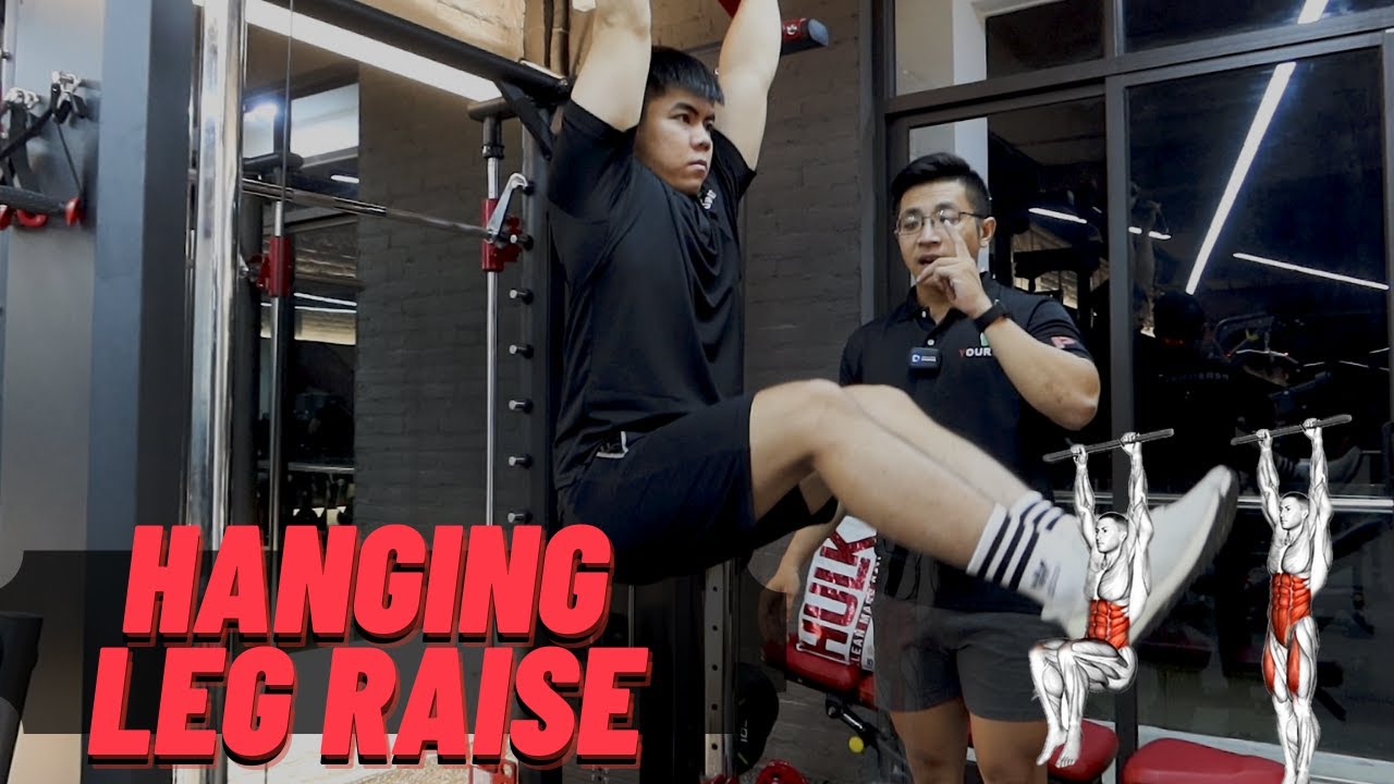 Hướng dẫn HANGING LEG RAISE - kĩ thuật TẬP BỤNG cho người mới | Beginner Workout Tutorial