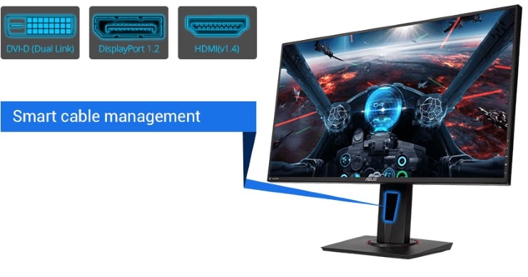 Màn hình ASUS GAMING VG278QR 165Hz chính hãng – GEARVN.COM