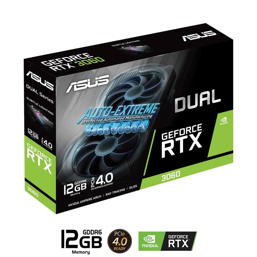 Card màn hình ASUS DUAL Geforce RTX 3060 12GB