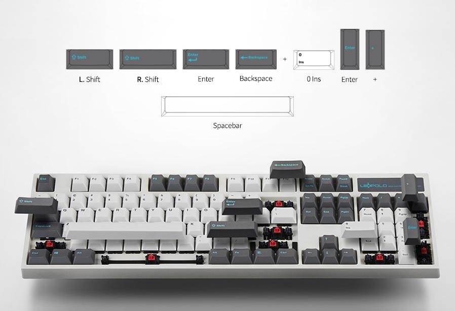 bàn phím Leopold FC660MPD Bluetooth White Dark Grey