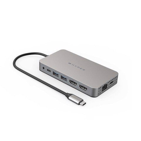 GEARVN Cổng chuyển Hyperdrive Dual 4k HDMI 10-IN-1 USB-C Hub for Macbook M1