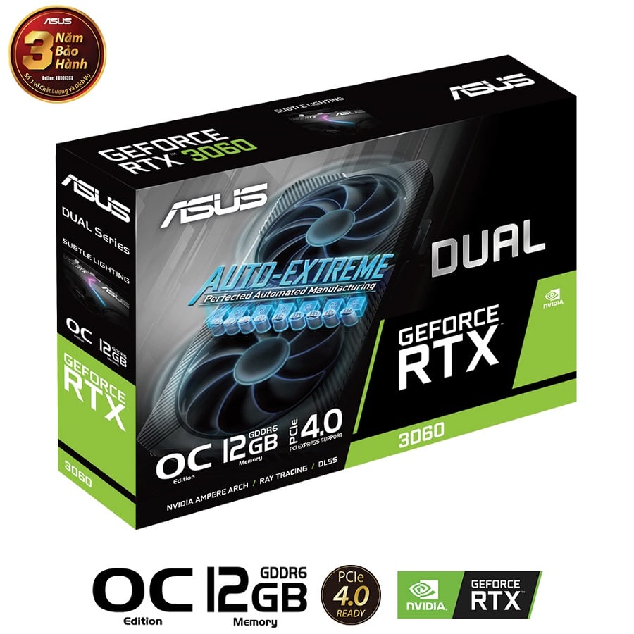 card màn hình ASUS DUAL GeForce RTX 3060 O12G