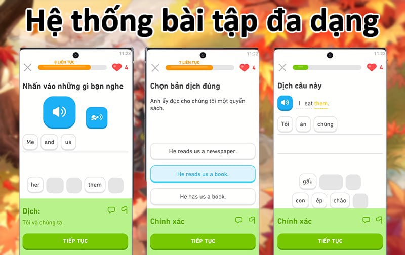 Học Tiếng Anh cho mọi lứa tuổi cùng Duolingo