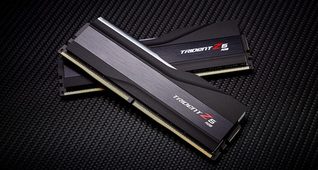 GEARVN - RAM G.Skill Trident Z5 RGB 32GB (2x16GB) 5600 DDR5 Black CL30