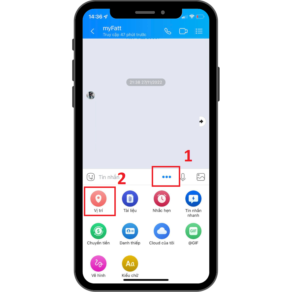 GEARVN - Cách gửi định vị qua Zalo bằng điện thoại iPhone