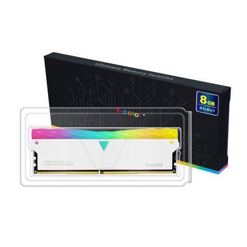 GEARVN (16GB DDR4 1x16G 3200) RAM V-Color Prism Pro RGB White
