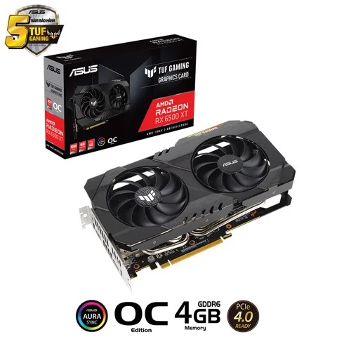 GEARVN - Asus TUF Gaming Radeon RX 6500 XT OC 4G