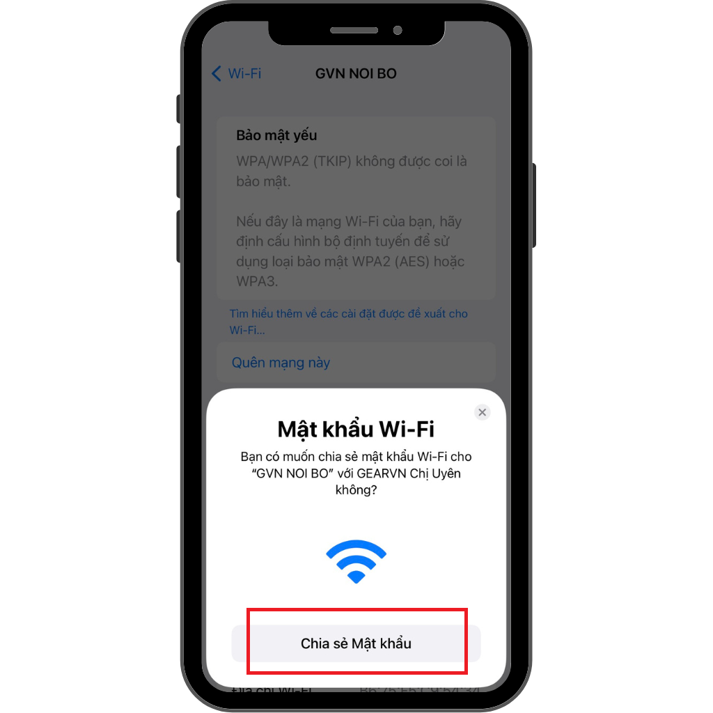 GEARVN - Hướng dẫn cách chia sẻ mật khẩu wifi từ iPhone này sang iPhone khác