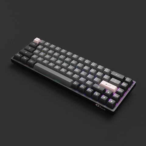 GEARVN Bàn phím cơ AKKO 3068B Multi-modes Black Pink
