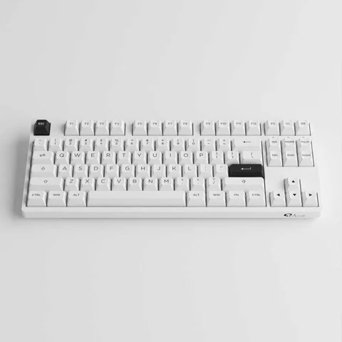 GEARVN - Bàn phím cơ AKKO 3087 RF Black on White