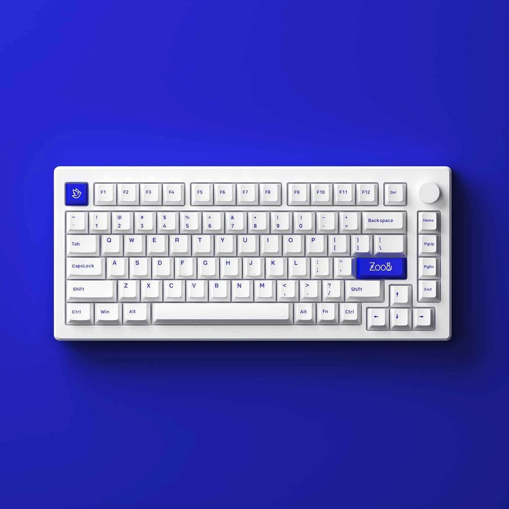 GEARVN - Bàn phím cơ AKKO MOD007 PC Blue on White