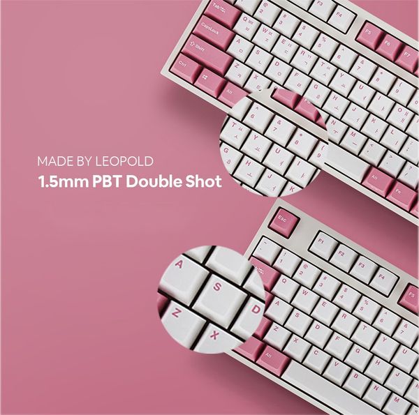 GEARVN.COM - Bàn phím Leopold FC750RPD Bluetooth Light Pink